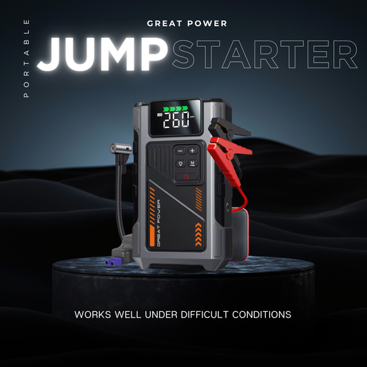 4-in-1 Portable Jump Starter - Start Dead Cars in Seconds